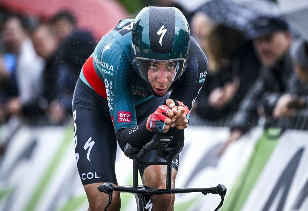 Cian Uijtdebroeks au championnat de Belgique avant de participer au Tour de France